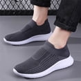 thumbnail image 2 of Men's Knit Sock Shoes S𝗅ip on Casual Sneakers Comfortable Soft Sole Sport Shoes Breathable Gym Workout Shoes Laceless Walking Tennis Shoes for Summer and Autumn, 2 of 9