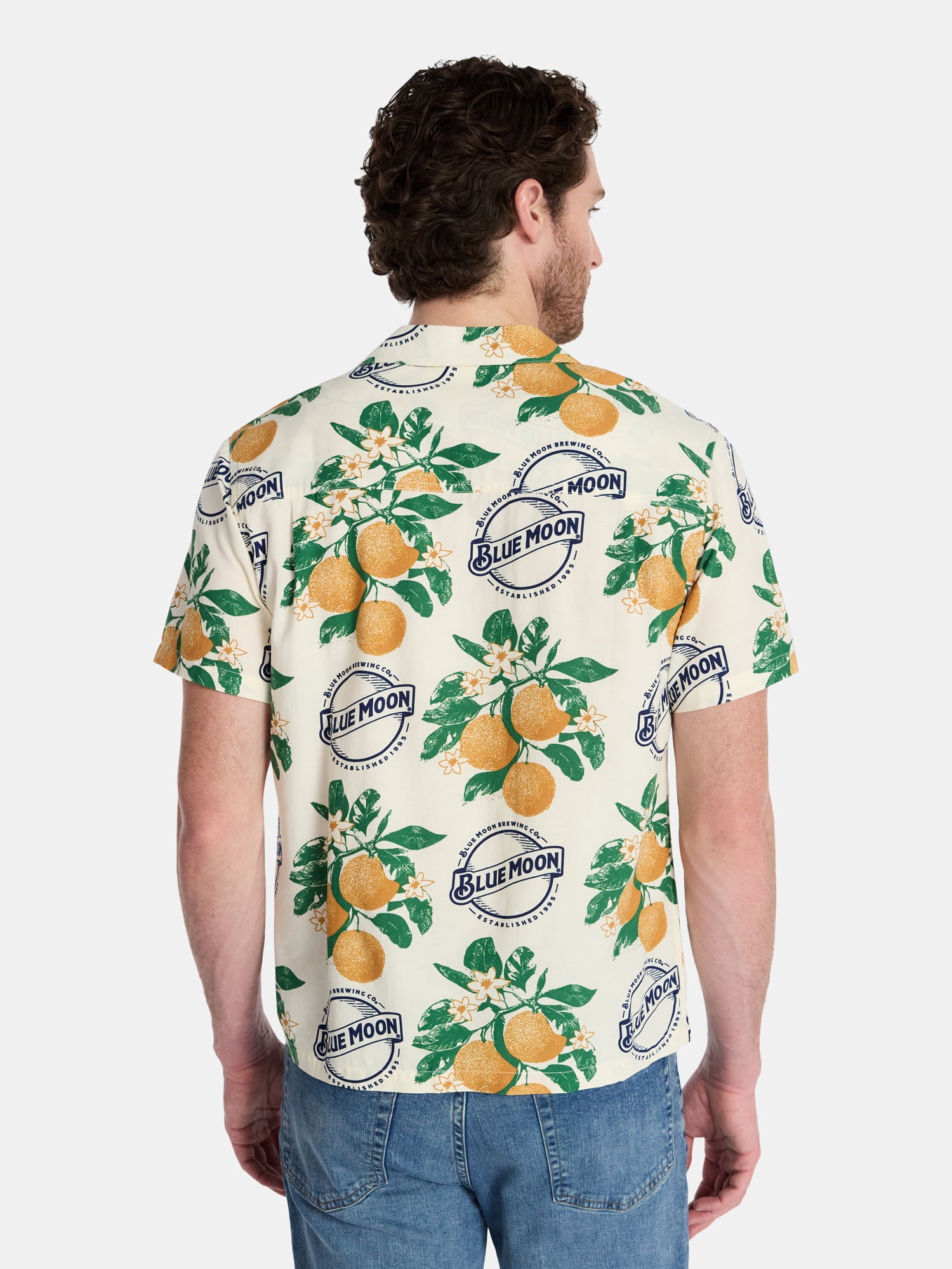 Blue Moon Men's and Big Men's Elevated Button Up with Short Sleeves, Sizes S-3XL
