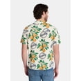 thumbnail image 3 of Blue Moon Men's and Big Men's Elevated Button Up with Short Sleeves, Sizes S-3XL, 3 of 5