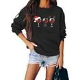 thumbnail image 2 of Sudaderas de Cuello Redondo de Navidad Para Mujer Top Suelto de Manga Larga Con Estampado de Moda Odeerbi  ODB210015, 2 of 4