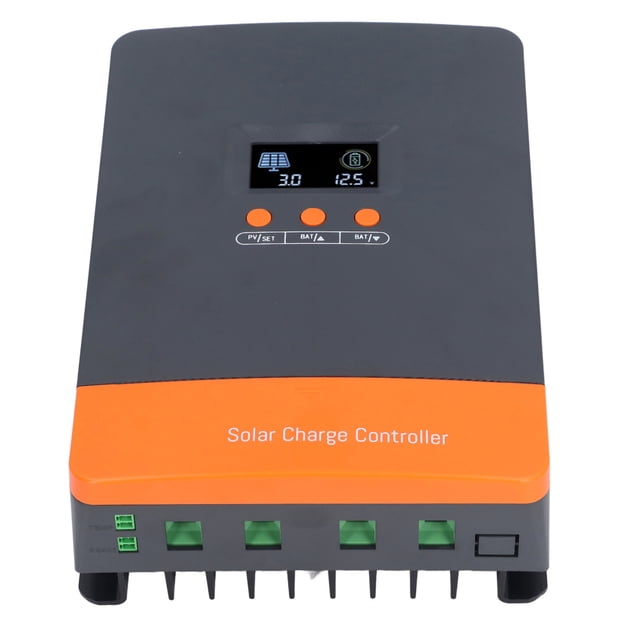 Controlador de Carga Solar, Alta Eficiencia de Conversión 80a Disipacia de Calor Eficiente 12V 24V 36V 48V MPPT Controlador de Carga Solar Compatibilidad para RV