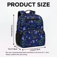 thumbnail image 7 of Jeiento Dinosaur Preschool Toddler Bag for Girls 2-5, 13.5 Inch Lightweight Kids Backpack, 5 Pocket Bookbag with 2 Mesh Side Pockets for Water & Snacks, Blue, 7 of 7