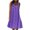 Purple, variant on Staron Summer Dresses for Women Beach Sundress Print Crew Neck Sleeveless Loose Plus Size Casual Vacation Flowy Midi Dress, Navy XL