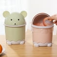thumbnail image 5 of PEACNNG Adorable Panda Flip Top Trash Can - Cartoon Storage Solution for Bathroom and Household, 5 of 5
