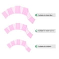 thumbnail image 4 of Uxcell 4 Pair Silicone Swimming Gloves Webbed Half-Finger Frog Type Medium Gloves Pink, 4 of 7