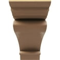 thumbnail image 2 of 4"W x 24"D x 8"H Thin Mayflower Rough Cedar Woodgrain TimberThane Corbel, Primed Tan, 2 of 6