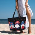 thumbnail image 6 of Xecao Gnome Independence Day for versatile beach bag for women includes zipper pockets and waterproof material, ideal for vacations and adventures., 6 of 7