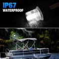 thumbnail image 6 of 12 Inch Stern Light Bimini Top Anchor Light, LED Pontoon Navigation Lights Waterproof IP67, 3 NM Visibility White Fold Down Rear Boat Lights for Jon Boat, Small Boats, Fishing Boats (12~24V), 6 of 8