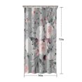 thumbnail image 5 of Pioneer Flower Floral Print Pattern Shower Curtain 36"x72" ,Bathroom Decorative Shower Curtains Set with 12 Hooks,Modern Waterproof Washable Shower Curtain, 5 of 6