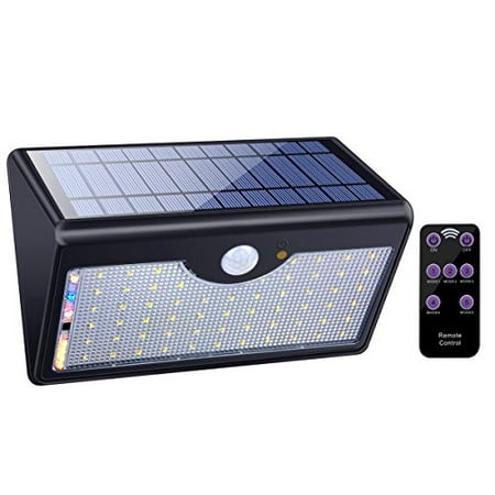 Solar Lights Outdoor With Remote Control 1300lm 60 Led Wireless Solar Lights Outdoor With Remote Control 1300lm 60 Led Wireless Waterproof Motion Sensor Security