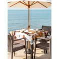 thumbnail image 2 of Outdoor Tablecloth with Umbrella Hole and Zipper, Thanksgiving Gnomes Square Table Cloth 54x54 Inch Waterproof Tablecloth, Fallen Maple Leaf Pumpkin Sunflower Picnic Table Cover for Patio Camping, 2 of 7