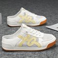 thumbnail image 6 of Men's Backless Mesh Mule Sneakers Breathable Hollow Non Slip Gum Sole Casual Walking Slip On Shoes, 6 of 6