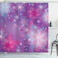 thumbnail image 1 of Ambesonne Abstract Shower Curtain, Floral Dreamy Romantic, 69"Wx84"L, Violet Pink Pale Blue, 1 of 3