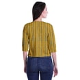 thumbnail image 3 of Moomaya Printed Keyhole Neck Ring Top Casual 3/4th Sleeve Tees Tank Tunic Top, 3 of 5