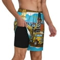 thumbnail image 3 of Balery Different Construction Site Vehicles Mens Swim Trunks Swim Shorts for Men Quick Dry Inseam Beach Shorts with Compression Liner Pocket-X-Large, 3 of 9