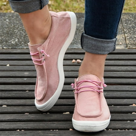 

LnjYIGJ Flats Shoes Women s Slip On Shoes Classic Slip-On Comfort Fashion Comfortable For Walking Sneakers Slip On Shoes