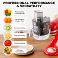 thumbnail image 6 of TOCOKEID 5-in-1 Food Processor Attachment for KitchenAid Stand Mixers, 6 of 7