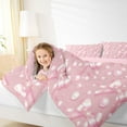 thumbnail image 4 of Feelyou Fashion Pink Bowknot Twin Comforter Sets, Girly Kawaii Cartoon Bedding Set, 2pcs, 4 of 8
