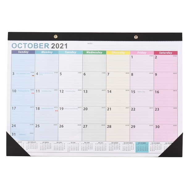 Calendario de pared 2022-2023 Planificador de calendario mensual de enero de 2022 a