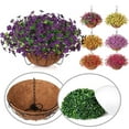 thumbnail image 2 of For DIY Chain Hanging Basket 10 Inch Artificial Violet Flower Arrangement Kit for Home Wedding Decor, 2 of 4