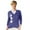 Iris Blue/White, variant on Monterey Club Women's Asymmetrical Argyle V-Neck Cardigan Sweater #6163