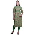 thumbnail image 1 of Bimba Printed Indian Top Long Kurti Dress Straight Tunic DressesForWomen, 1 of 5