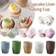 thumbnail image 2 of WAITLOVER Envoltorios de papel para muffins, cajas para hornear, cajas para muffins y pasteles, 2 of 6
