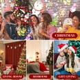 thumbnail image 4 of Horivan 1 Pcs Christmas Projector Light with 16 Snowflake Patterns, Rotating Holiday Ambiance Stage Light for Home Decor, Outdoor Christmas Decoration, Party Projector Lighting, 4 of 6