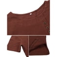 thumbnail image 7 of Aunavey Women's Cotton Linen T-Shirts Short Sleeve Tunic Tops Casual Loose Blouse, 7 of 7