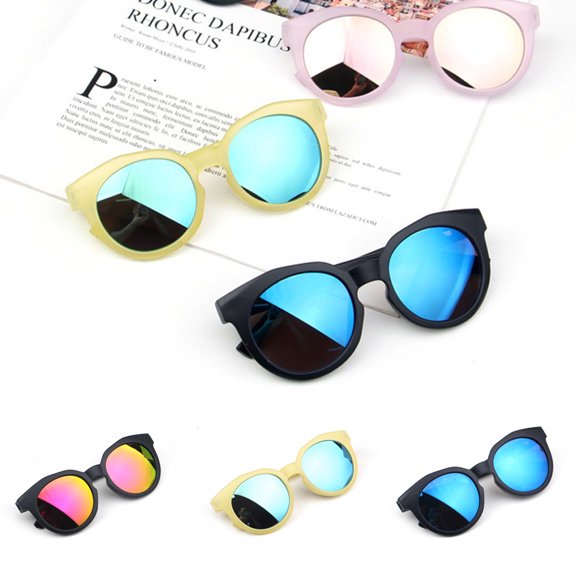 SPRING PARK Baby Sunglasses infant cute Multicolor Reflective Anti-UV Glasses Gift