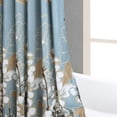 thumbnail image 5 of Fabric Floral Shower Curtain, Blue Brown Plant Flower Shower Curtains for Bathroom, Decorative Waterproof Bathroom Curtains, 62" W x 84" H, 5 of 6