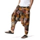 thumbnail image 4 of Pantalones hippies Honeeladyy para hombre, holgados, estilo bohemio, de lino, con cordón, para yoga, largos, cargo, 4 of 7