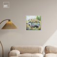 thumbnail image 3 of Vintage Trucks And Flowers Chic Farmhouse Canvas Wall Art by Art Remedy, White Floater Frame, 20"x20", 3 of 7