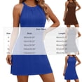 thumbnail image 3 of IUYRTFE Women's Sleeveless Crew Neck A Line Mini Dress Loose Fit Solid Color Summer Shift Dress, 3 of 5