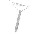 thumbnail image 2 of con diamantes imitación para hombre y mujer, accesorio decorativo ajustable para disfraz, joyería brillante para el cuello, cadena con Plata, 2 of 8