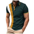 thumbnail image 4 of HCNTES Polo Shirts for Men Short Sleeve Soft Cotton Collared Shirt Golf Shirts(Green,M), 4 of 8