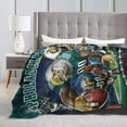 thumbnail image 4 of Football Team Fan Gifts Football Throw Blanket Soft Fleece Flannel City Classic Throw Blanket 60x50Inches Style2, 4 of 5