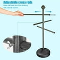 thumbnail image 6 of Pool Towel Rack Outdoor, 59" Aluminum Towel Holder with Wide Stable Base,3 Adjustable Bars, Pool Furniture,Rustproof Towel Drying Rack for Pool, Patio, Hot Tub,& Spa – White, 6 of 8