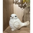 thumbnail image 2 of NEW WHITE Modern Farmhouse Bird Figurine, Bird Statue Sculpture - Carved Rustic Distressed Animal Bird Ornaments - Home Decor Accents Collectible Bird Figurine | Spring, 2 of 5