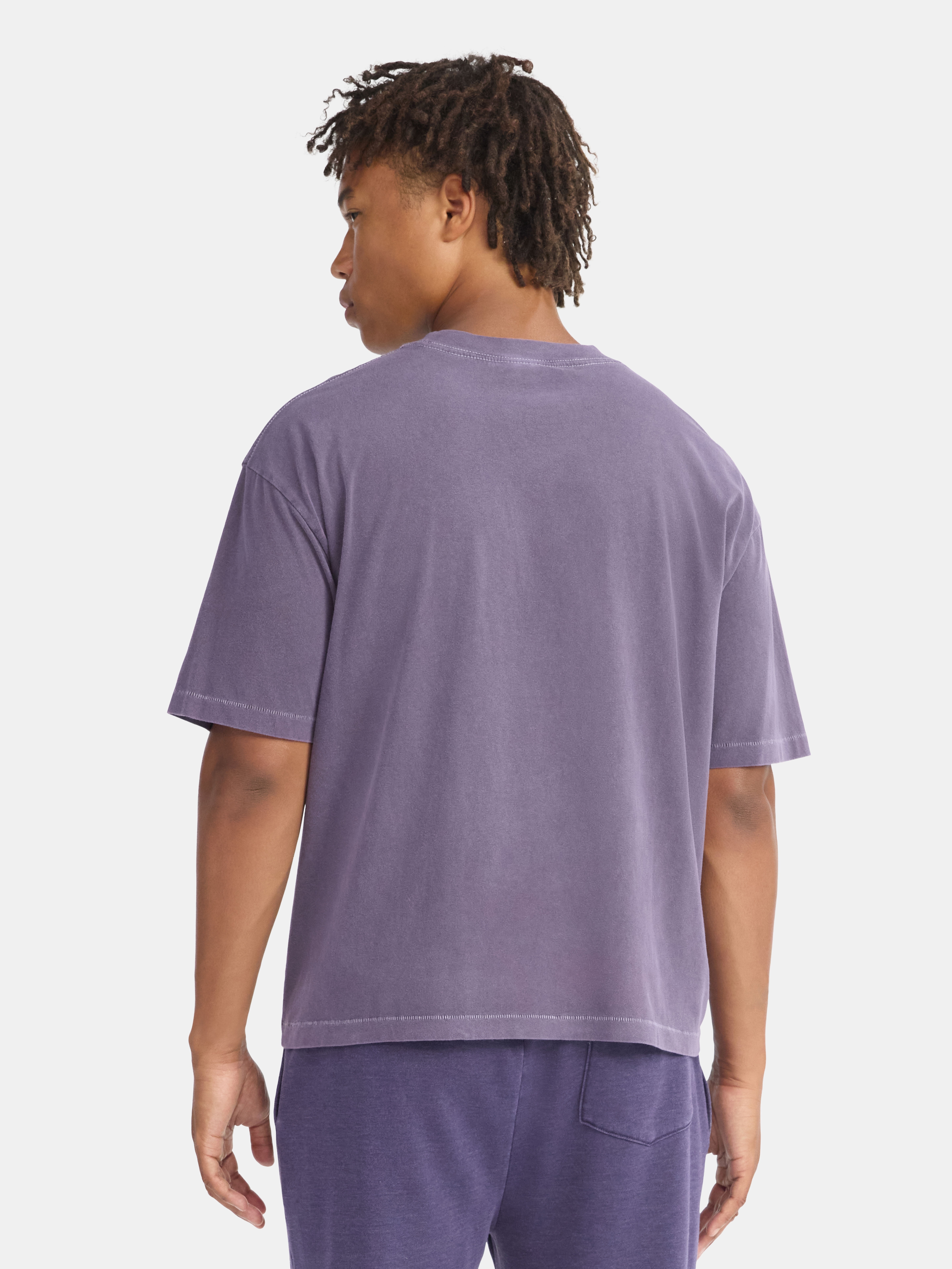 No Boundaries Cotton Oversized Cropped Tee with Short Sleeves, Men's and Big Men's XS-5XL