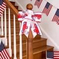 thumbnail image 4 of Junepar Red White Blue Patriotic Decorative Bow 250 Year Anniversary 4th of July Star Stripe Bow Patriotic Wreath Bow for Front Door Porch Wreath & Outdoor Decor, 4 of 4
