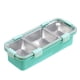thumbnail image 1 of 3 Compartment Lunch Box, Stainless Steel Bento Box, Portable Food Storage Container for Children, Leakproof Snack Box B, 1 of 4