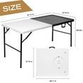 thumbnail image 6 of Byliable Folding Grill Table with Mesh Top, Black & White, 6 of 7
