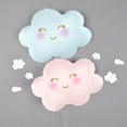 thumbnail image 2 of 1 pieza de globos de aluminio con forma de nube blanca, azul y rosa para cumpleaños, fiestas temáticas de baby shower, suministros de decoración para fiestas de cumpleaños, 2 of 5