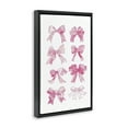 thumbnail image 4 of Stupell Industries Rows Of Pink Bows Beauty & Fashion Painting Black Floater Framed Art Print Wall Art, 17 x 25, 4 of 10