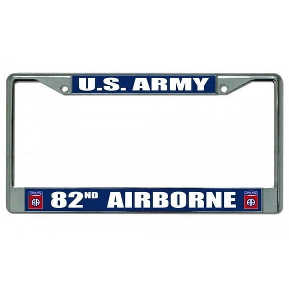 US Army 82nd Airborne Photo License Plate Frame