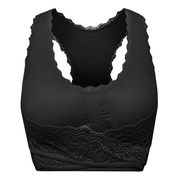 Lace Underwear for Women Padded Sports Bra Seamless Women’s Tank Tops Wirefree Comfort For Yoga Running Ball Playing Sleeping