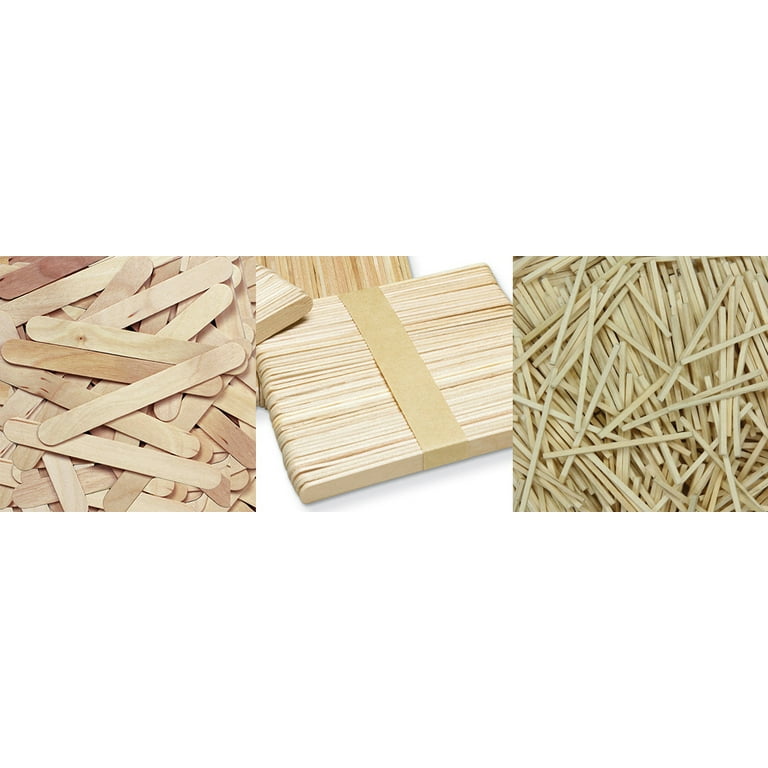 Mini Natural Wooden Craft Sticks 250 Pack