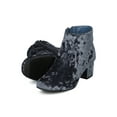 thumbnail image 4 of New Women Wenona-01 Metallic Leatherette Round Toe Low Chunky Heel Bootie, 4 of 6