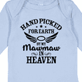 thumbnail image 4 of Inktastic Handpicked for Earth by My Mawmaw in Heaven with Angel Wings Boys or Girls Long Sleeve Baby Bodysuit, 4 of 5